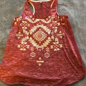 Vanity sequin tank